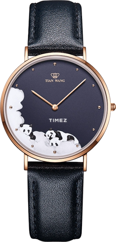 TianWang,Collaboration ,Stainless Steel,Rose Gold,Blue,Quartz,Sapphire,Glass,Round,LS31129P,LS31129P.LB.U