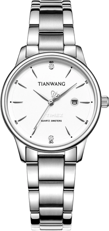 TianWang,Sea 30mm,30mm,Stainless Steel,White,Quartz,Day,Crystal Glass,LS31193S,LS31193S.D.S.W.A
