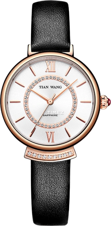 TianWang,Star ,Stainless Steel,Silver White,Quartz,Sapphire,Crystal Glass,Round,LS31092P,LS31092P.LB.S