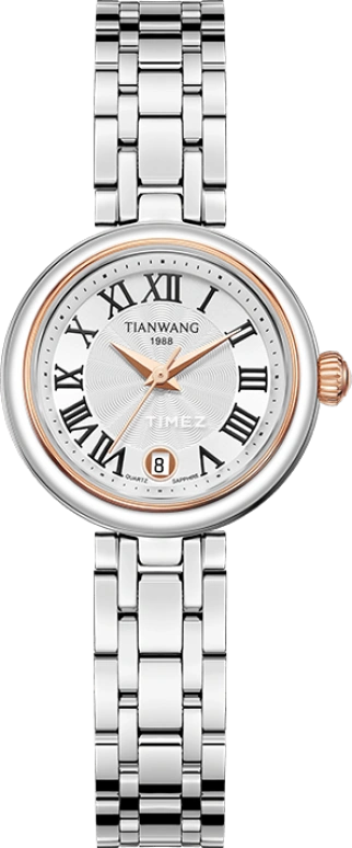TianWang,Star ,Stainless Steel,Silver White,Quartz,Day,Sapphire,Glass,LS31281TP,LS31281TP.D.S.S