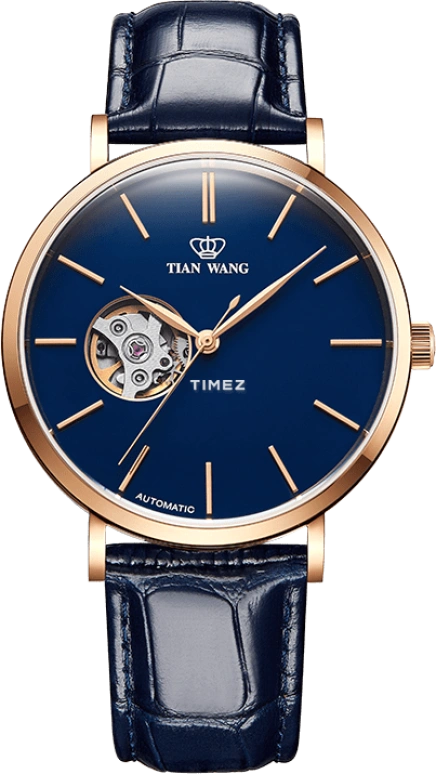 TianWang,Kunlun ,Stainless Steel,Blue,Automatic,Crystal Glass,Glass,Round,GS5992P,GS5992P.LU.U