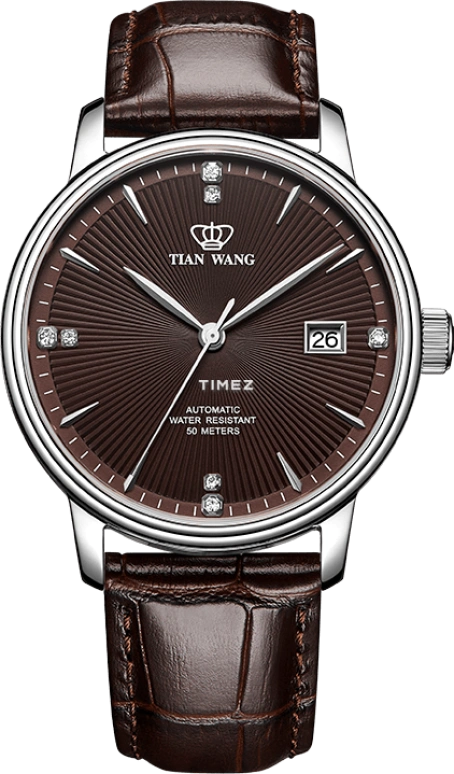 TianWang,Kunlun ,Stainless Steel,Coffee,Automatic,Day,Sapphire,Glass,GS51000S,GS51000S.D.LC.C