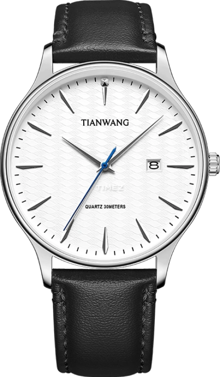 TianWang,Sea 40mm,40mm,Stainless Steel,White,Quartz,Day,Crystal Glass,GS31541S,GS31541S.D.LB.W