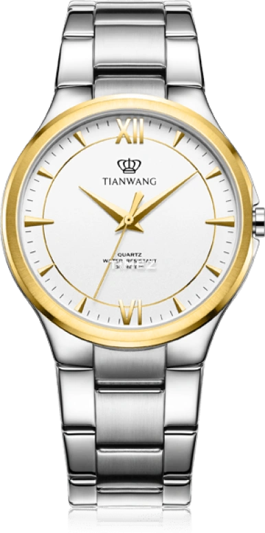 TianWang,Other ,Stainless Steel,White,Quartz,Crystal Glass,Round,LS31156T,LS31156T.S.W