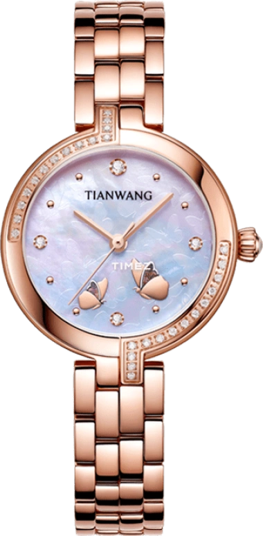 TianWang,Shine ,Stainless Steel,Silver White,Quartz,Sapphire,Glass,Round,LS31238P,LS31238P.P.KP