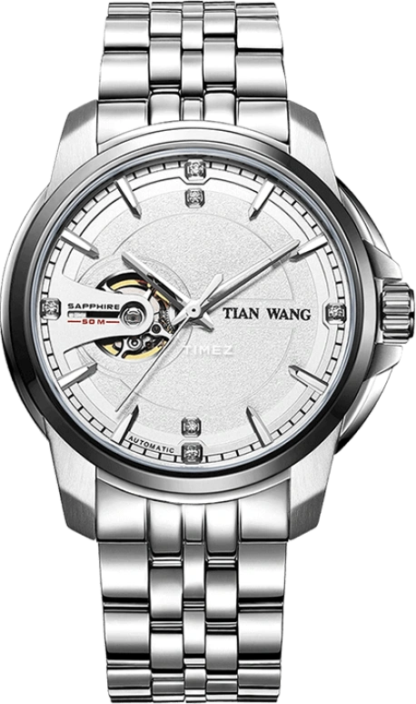 TianWang,INOVATION 44mm,44mm,Stainless Steel,Black,Automatic,Crystal Glass,Round,GS51050CSB,GS51050CSB.S.S