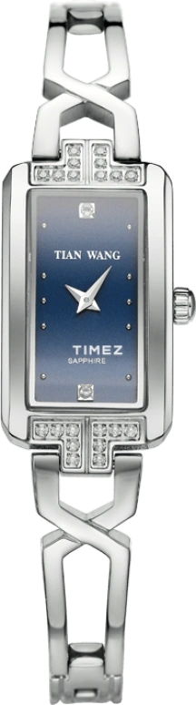 TianWang,Star ,Stainless Steel,Blue,Quartz,Sapphire,Glass,Rectangular,LS3853S