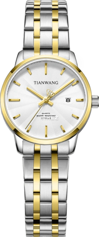 TianWang,Other ,Stainless Steel,Silver White,Quartz,Day,Hardlex,Glass,LS3727T,LS3727T/D-A