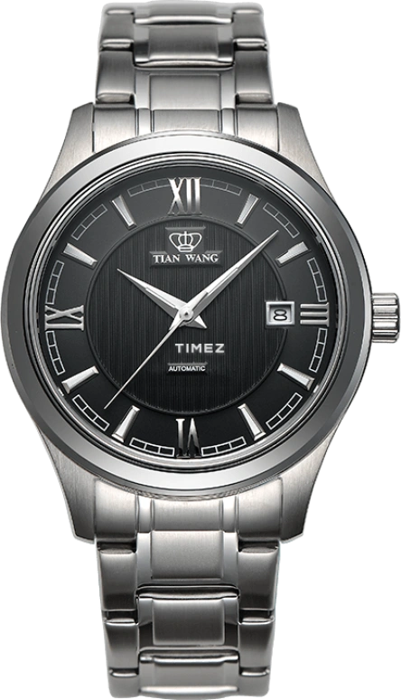 TianWang,Other ,Stainless Steel,Black,Automatic,Day,Sapphire,Glass,GS5685S,GS5685S/D-B