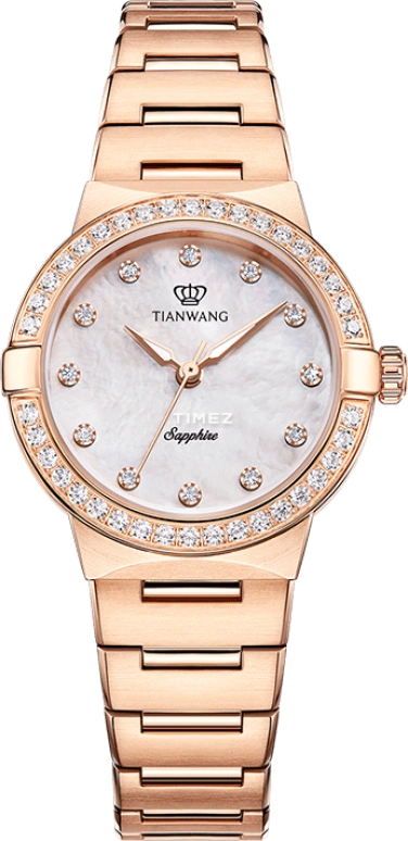 TianWang,Other 28mm,28mm,Stainless Steel,Silver White,Quartz,Crystal Glass,Round,LS31356P,LS31356P.P.W