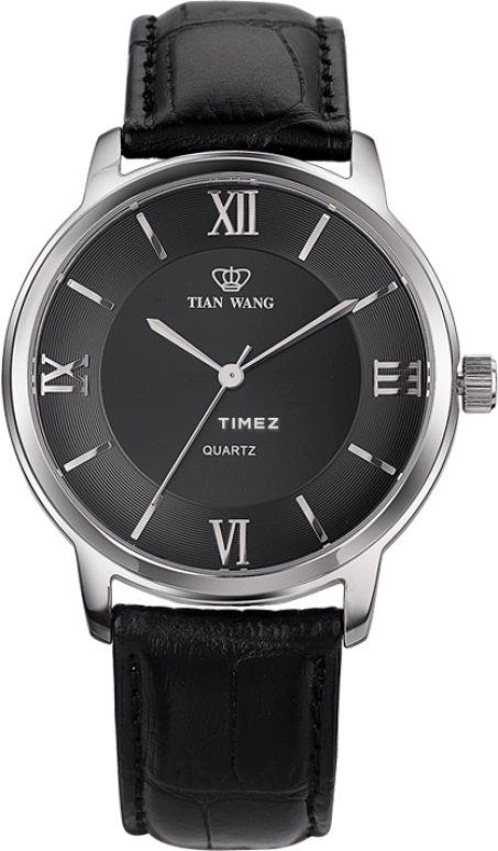 TianWang,Other ,Stainless Steel,Black,Quartz,Crystal Glass,Round,GS3702S,GS3702S-A