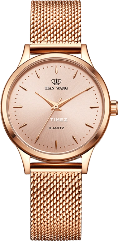 TianWang,Star ,Stainless Steel,Rose Gold,Rose Gold,Quartz,Sapphire,Glass,Round,LS3998P,LS3998P.P.M