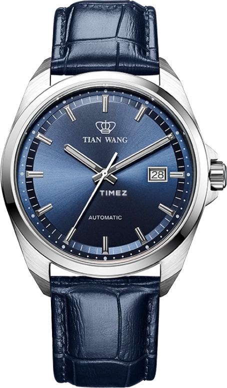 TianWang,MOUNTAINS ,Stainless Steel,Blue,Automatic,Day,Sapphire,Crystal Glass,GS5977S,GS5977S.D.S.W