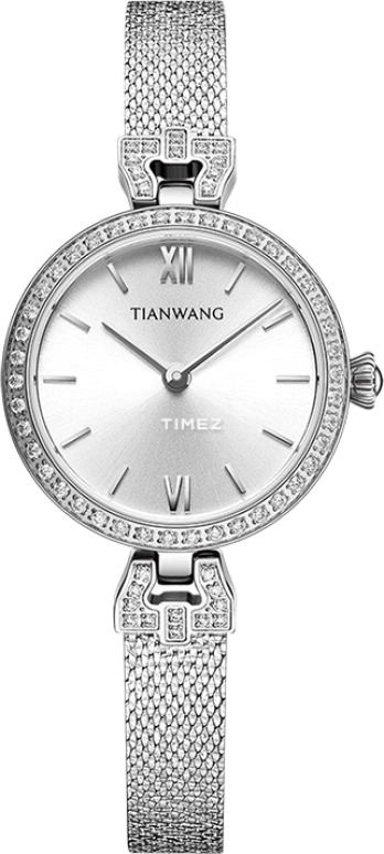 TianWang,Star 21mm,21mm,Stainless Steel,Silver White,Quartz,Hardlex,Round,LS31230S,LS31230S.S.S