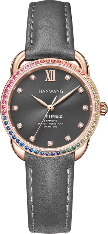 TianWang,Other 28mm,28mm,Stainless Steel,Grey,Quartz,Sapphire,Glass,Round,LS31254P,LS31254P.LA.A