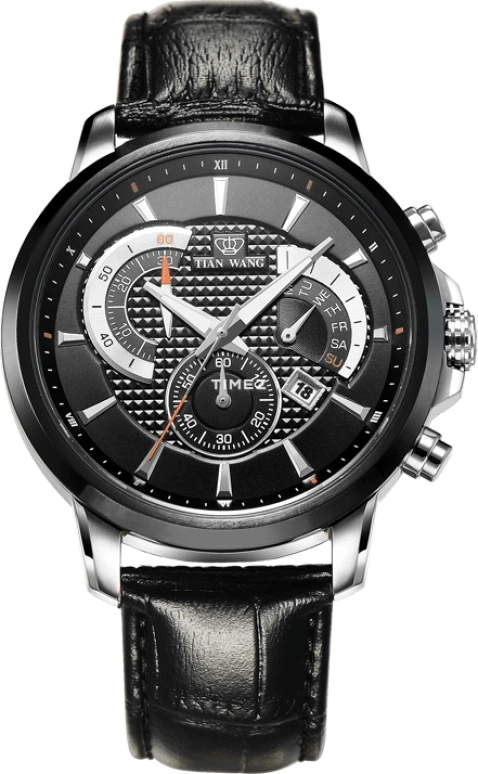TianWang,Sea ,Stainless Steel,White,Quartz,Date,Day,Power Reserve Indicator,GS3781SB,GS3781SB/4D