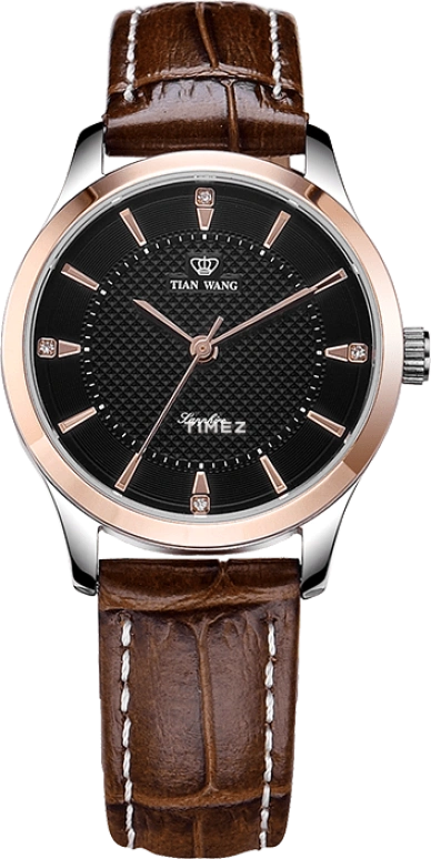 TianWang,Sea 28mm,28mm,Stainless Steel,Black,Quartz,Sapphire,Glass,Round,LS3754TP