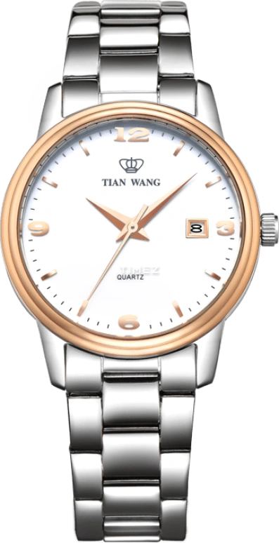 TianWang,Sea ,Stainless Steel,Rose Gold,White,Quartz,Day,Sapphire,Glass,LS3873TP,LS3873TP/D