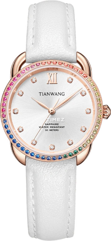 TianWang,Other ,Stainless Steel,White,Quartz,Sapphire,Glass,Round,LS31254P,LS31254P.LW.S