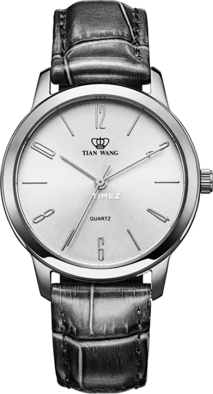 TianWang,Other ,Stainless Steel,White,Quartz,Round,Silver,LS3692S,LS3692S-B