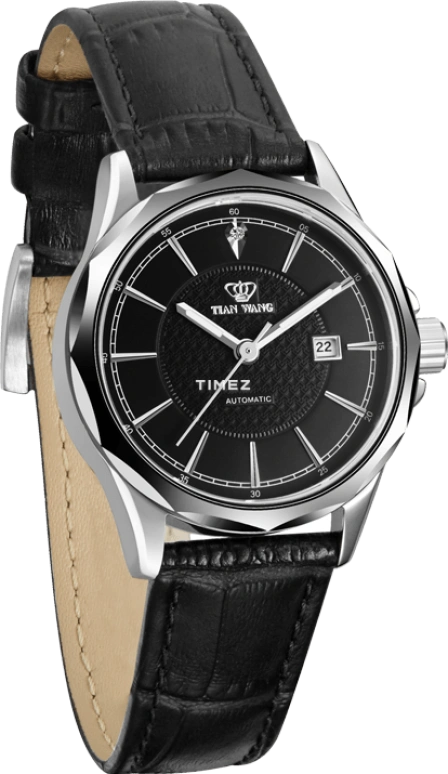 TianWang,Other ,Stainless Steel,Black,Automatic,Day,Sapphire,Glass,LS5792S,LS5792S/D-B