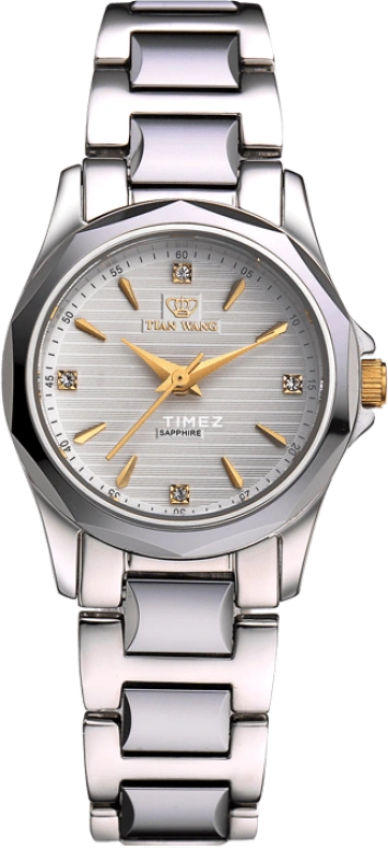TianWang,Sea 25mm,25mm,Stainless Steel,White,Quartz,Sapphire,Crystal Glass,Round,LS3673S