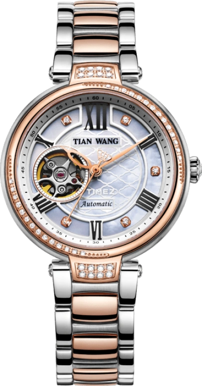 TianWang,Shine ,Stainless Steel,White,Automatic,Sapphire,Glass,Round,LS5870TP