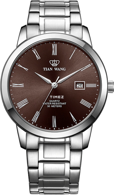 TianWang,Sea ,Stainless Steel,Coffee,Quartz,Day,Glass,GS3995S,GS3995S.D.S.C