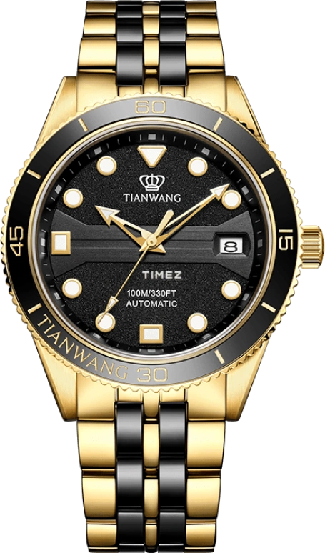 TianWang,Collaboration 40.50mm,40.50mm,Stainless Steel,Black,Automatic,Day,Sapphire,Crystal Glass,GS101163CTB,GS101163CTB.D.CTB.B-A