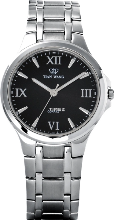 TianWang,Other ,Stainless Steel,Black,Quartz,Crystal Glass,Round,GS3625S,GS3625S-A