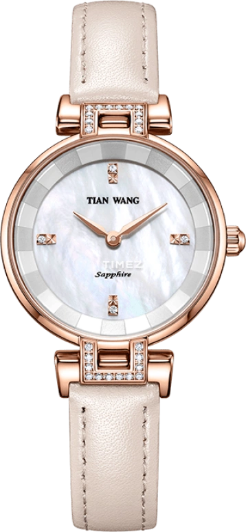 TianWang,Shine 30mm,30mm,Stainless Steel,White,Quartz,Sapphire,Crystal Glass,Round,LS31097P,LS31097P.LI.W