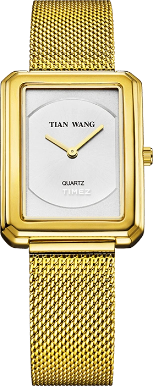 TianWang,Star ,Stainless Steel,White,Quartz,Sapphire,Glass,Rectangular,LS3930G