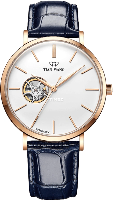 TianWang,Kunlun ,Stainless Steel,White,Automatic,Crystal Glass,Round,GS5992P,GS5992P.LU.U-1-W