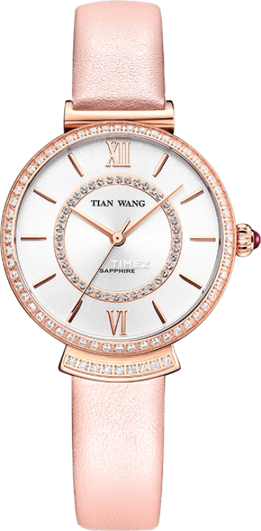 TianWang,Star ,Stainless Steel,Silver White,Quartz,Sapphire,Crystal Glass,Round,LS31093P,LS31093P.LK.S