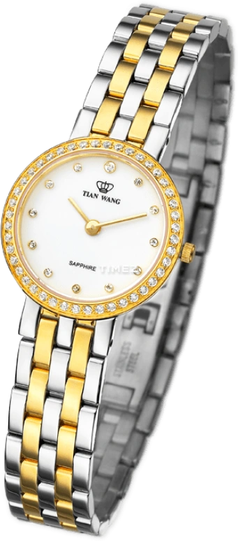 TianWang,Learned 0mm,0mm,Stainless Steel,White,Quartz,Sapphire,Crystal Glass,Round,LS3530T