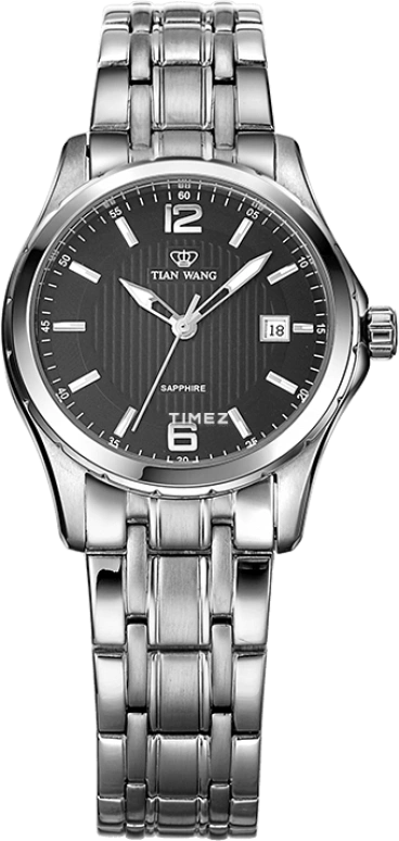 TianWang,Other ,Stainless Steel,Black,Quartz,Day,Sapphire,Glass,LS3732S,LS3732S/D