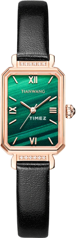 TianWang,Other ,Stainless Steel,Green,Quartz,Glass,Square,LS31282P,LS31282P.LB.E