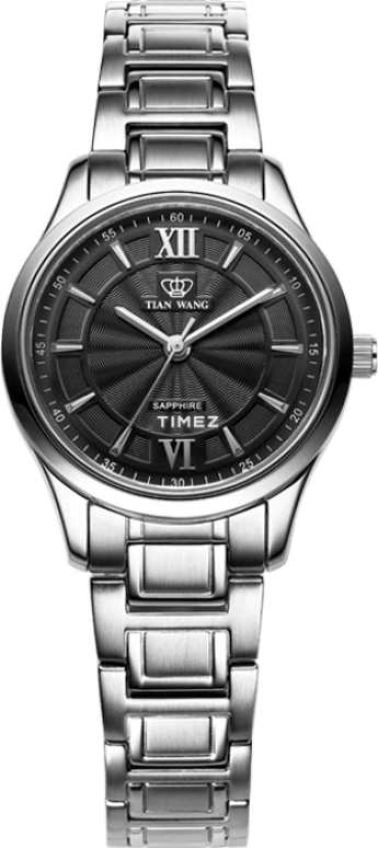 TianWang,Cardiac ,Stainless Steel,Black,Quartz,Sapphire,Glass,Round,LS3680S