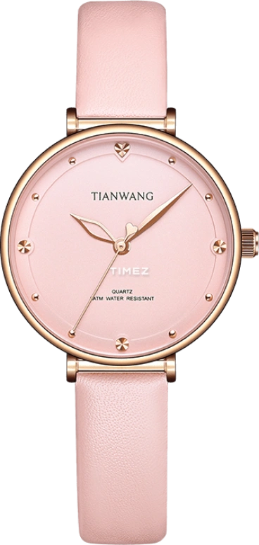 TianWang,Star 32mm,32mm,Stainless Steel,Pink,Quartz,Sapphire,Crystal Glass,Round,LS31168P,LS31168P.LK.K