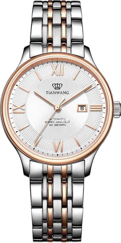 TianWang,Kunlun ,Stainless Steel,Silver White,Automatic,Day,Crystal Glass,LS51316TP,LS51316TP.D.TP.S