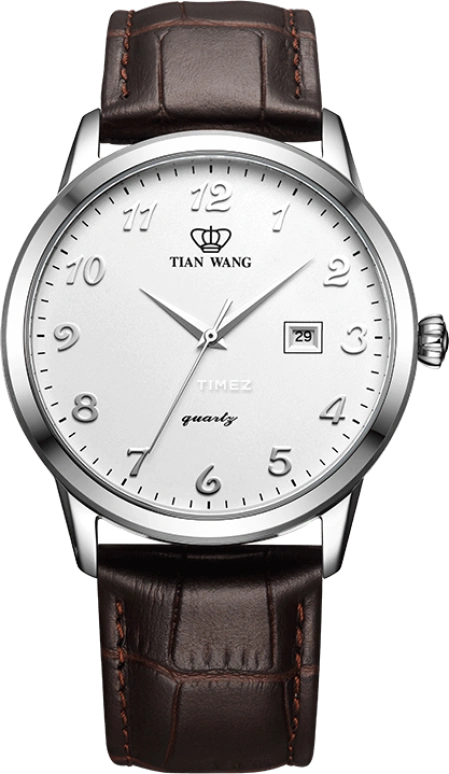 TianWang,Sea ,Stainless Steel,White,Quartz,Day,Glass,GS3886S,GS3886S/D-A