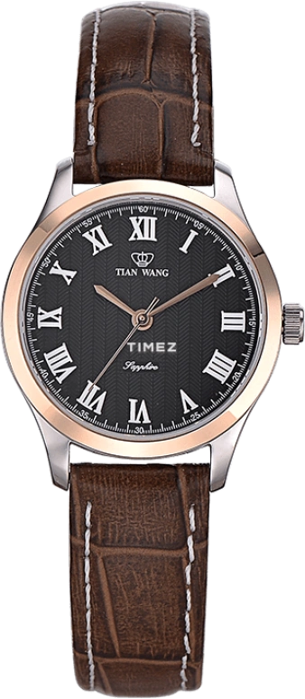 TianWang,Other ,Stainless Steel,Black,Quartz,Sapphire,Glass,Round,LS3687TP