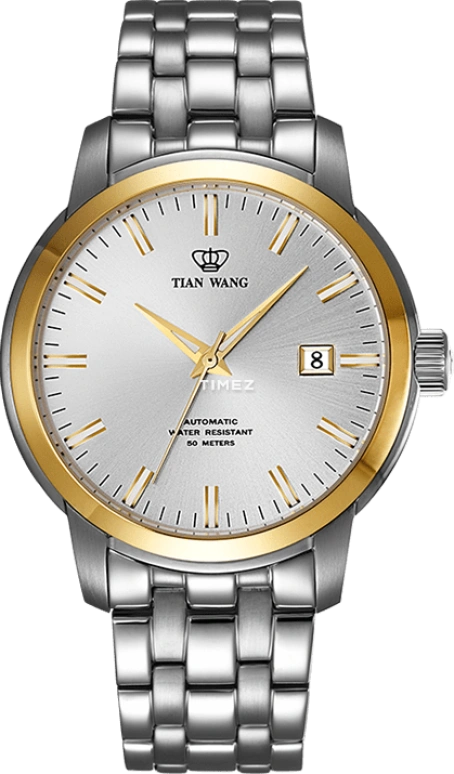 TianWang,MOUNTAINS ,Stainless Steel,White,Automatic,Day,Sapphire,Crystal Glass,GS5915T,GS5915T/D
