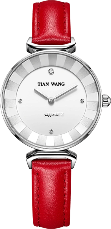 TianWang,Shine ,Stainless Steel,Silver,Grey,Quartz,Sapphire,Crystal Glass,Round,LS31096S,LS31096S.LR.W