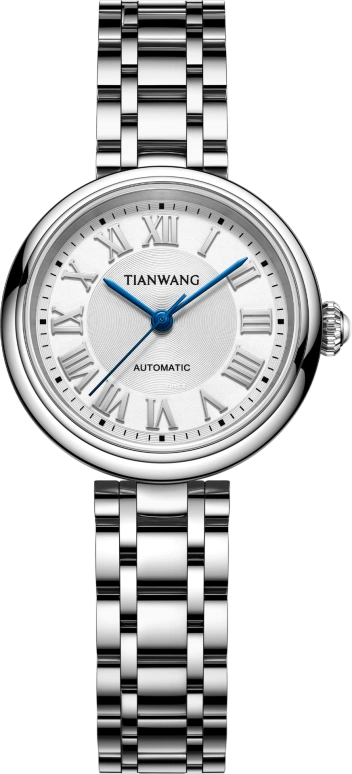 TianWang,MISS ONE 29mm,29mm,Stainless Steel,Silver White,Automatic,Crystal Glass,Round,LS51370S,LS51370S.S.S