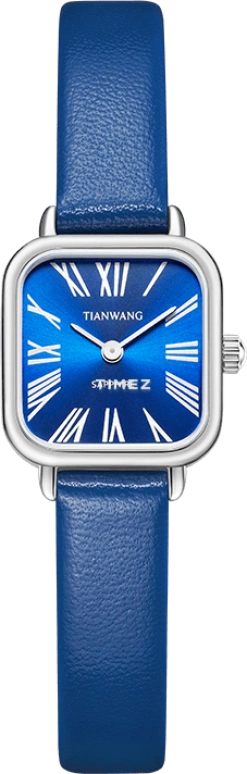 TianWang,Crush to Love ,Stainless Steel,Blue,Quartz,Sapphire,Glass,Square,LS31277S,LS31277S.LU.U