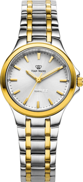 TianWang,Other ,Stainless Steel,Silver,Quartz,Crystal Glass,Round,LS3625T
