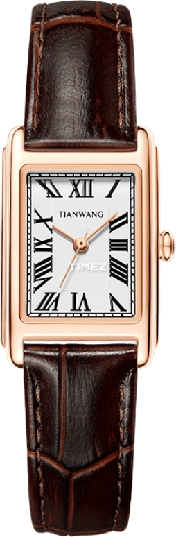TianWang,Crush to Love 24mm,24mm,Stainless Steel,Silver White,Quartz,Crystal Glass,Square,LS31369P,LS31369P.LC.W
