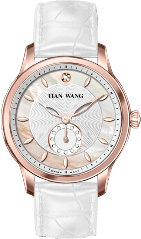 TianWang,Cardiac ,Stainless Steel,White,Quartz,Chronograph,Sapphire,Glass,LS3893P,LS3893P/D-W