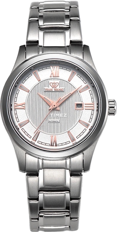 TianWang,Other 30mm,30mm,Stainless Steel,White,Automatic,Day,Sapphire,Glass,LS5685S,LS5685S/D-A